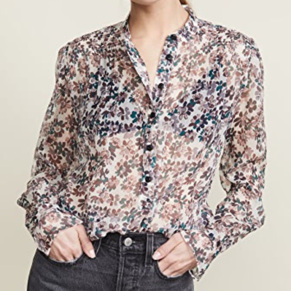 Rag & Bone Ivory Floral Susan Blouse - Picture 8 of 9
